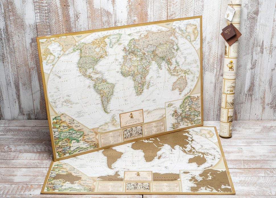

My Map Скретч карта Antique edition ENG
