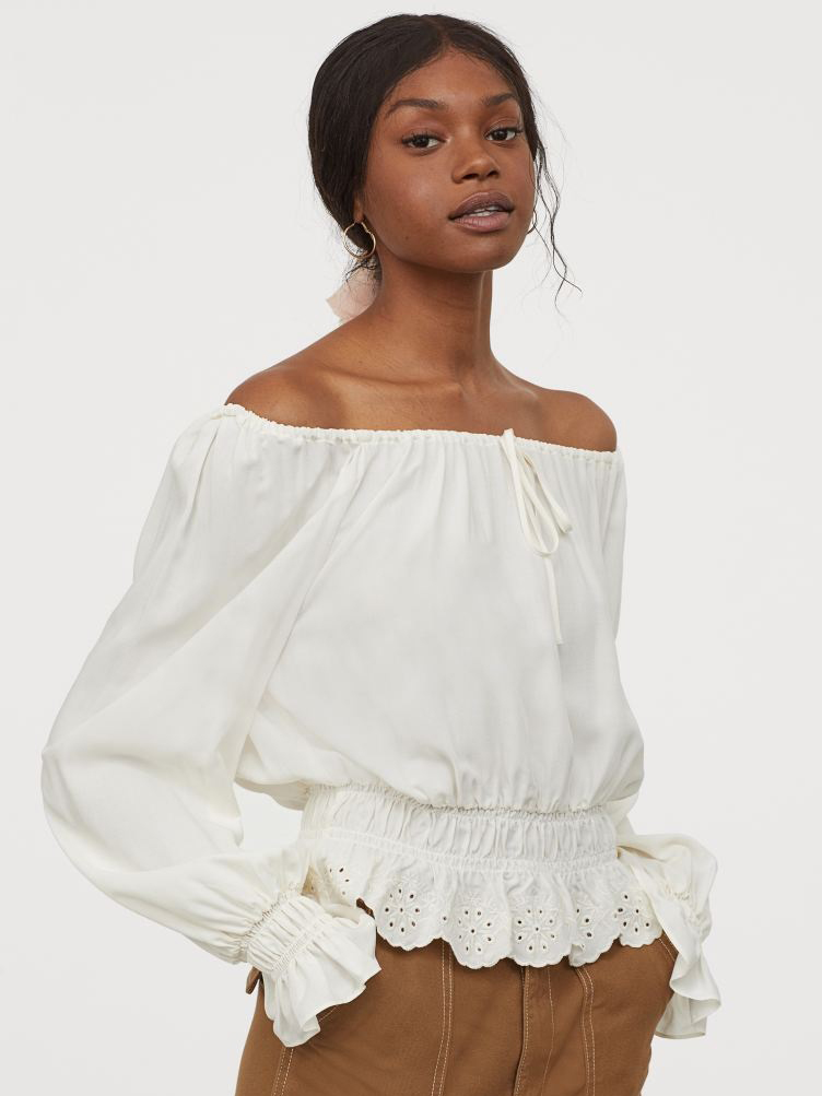 

Блузка H&M 0871417-1 M Молочная
