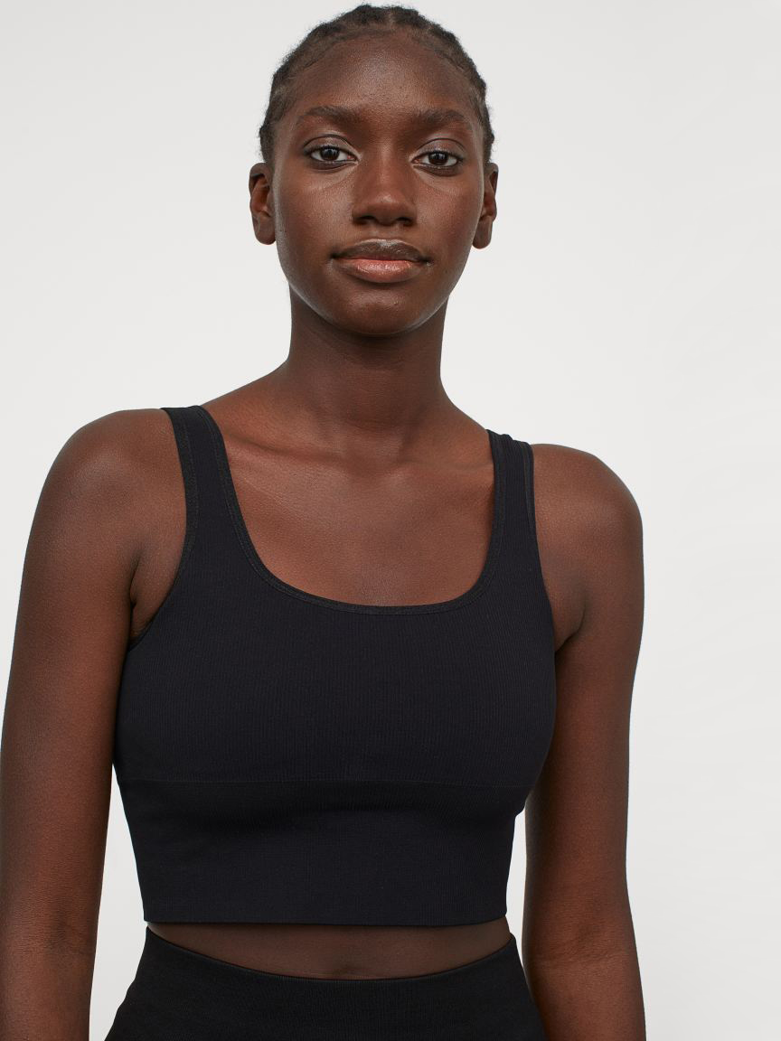 

Спортивный топ H&M 060852174 XS Черный