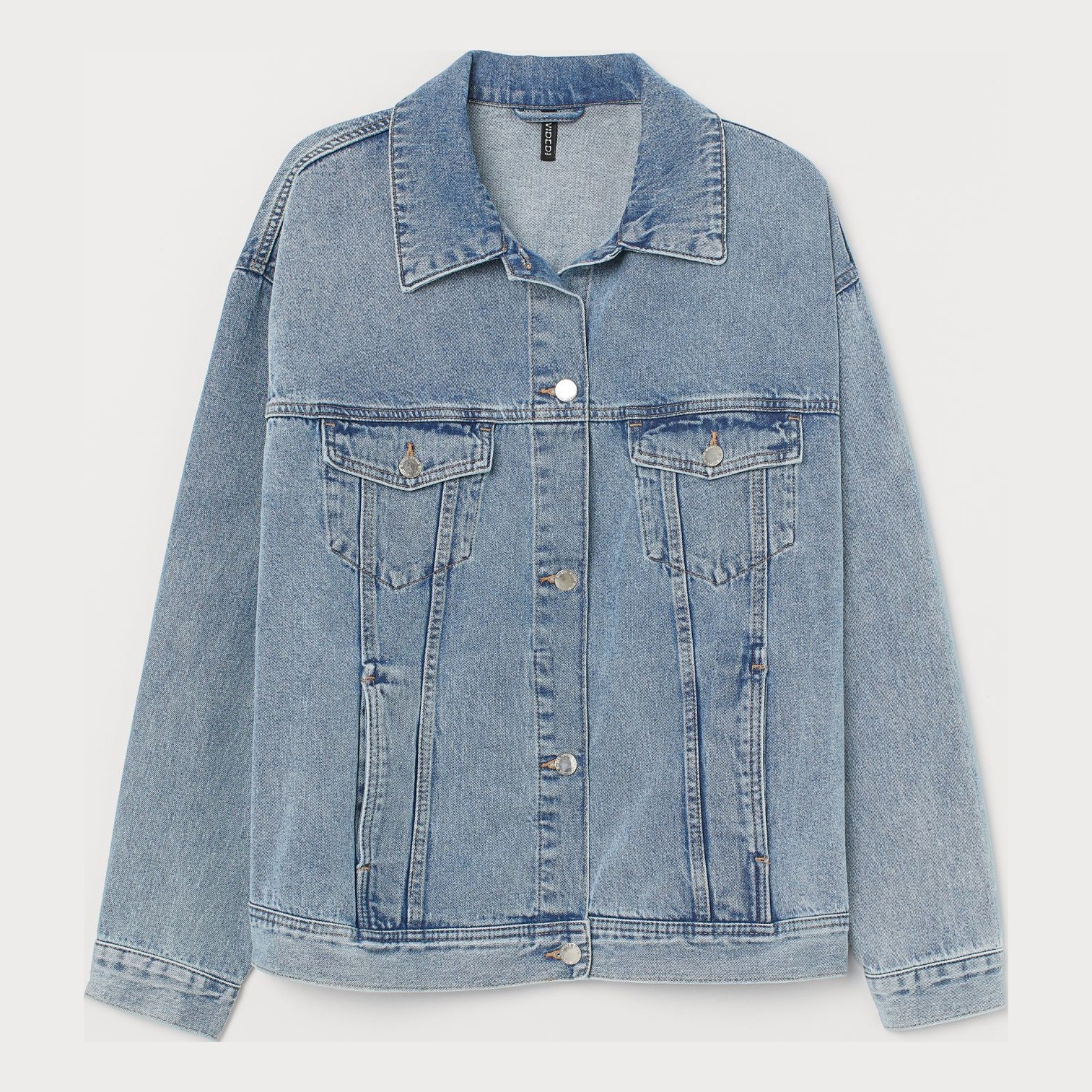 

Джинсовая куртка H&M 0780340-0 4XL Синяя