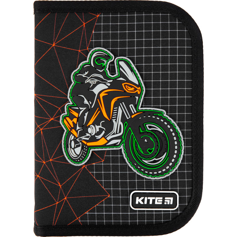 

Коллекция 2021! Пенал без наполнения Kite Education Motocross K21-622-2, 1 отделение, 2 отворота