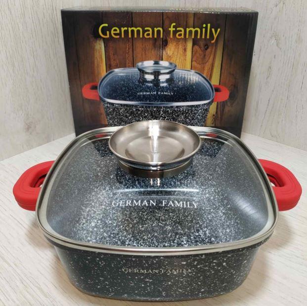 

Казан Гусятница Жаровня с гранитным покрытием 8,5л German Family GF-052-28