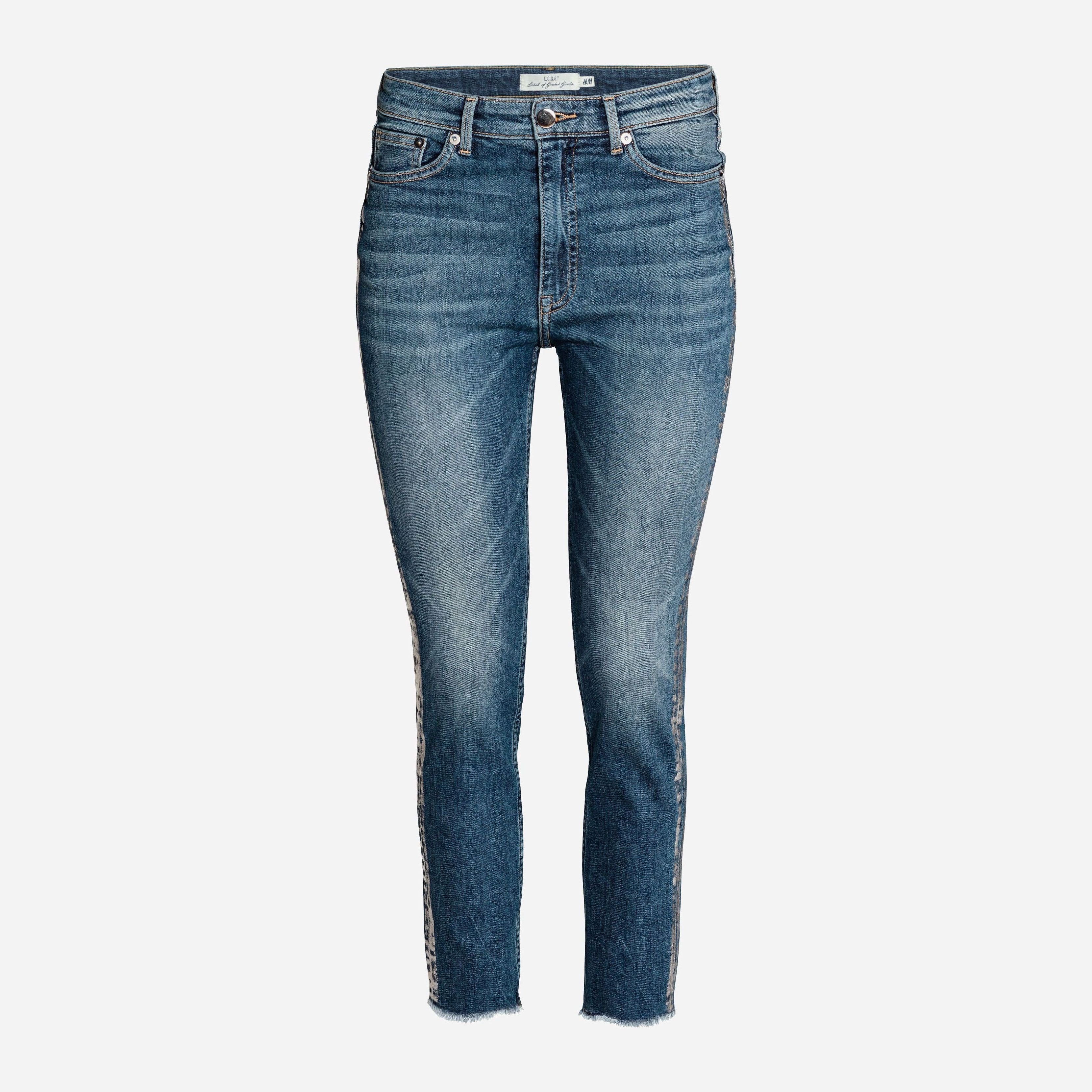 

Джинсы H&M 4810215-AAXF 27 Синие с серебристым