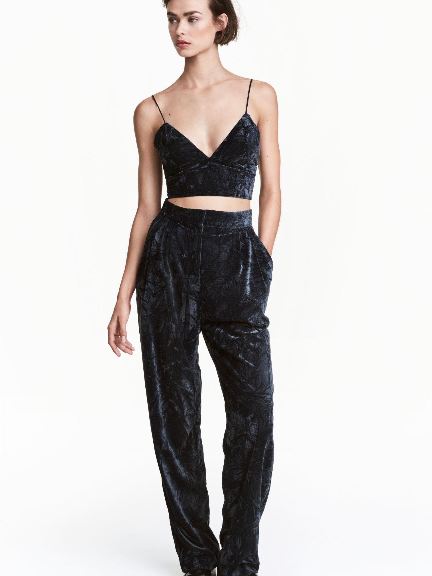 

Брюки H&M 4660354-ACXO 34 Темно-зеленые