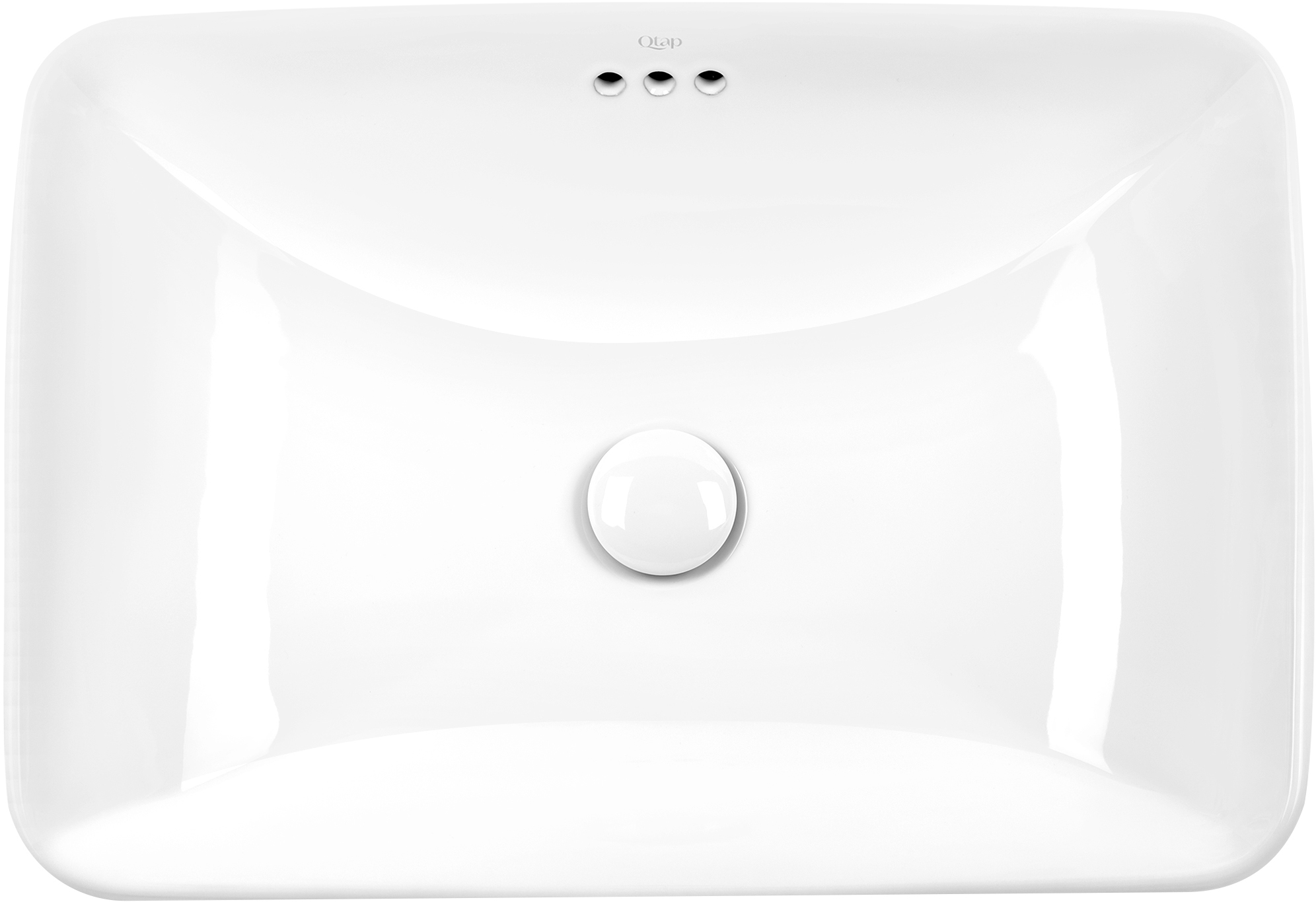 

Раковина QTAP Jay QT0711K425W с донным клапаном