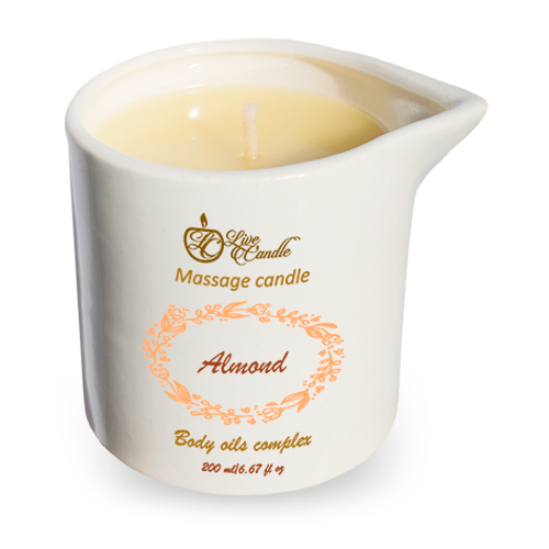 

Массажная свеча Live Candle Миндаль Люкс 200 мл