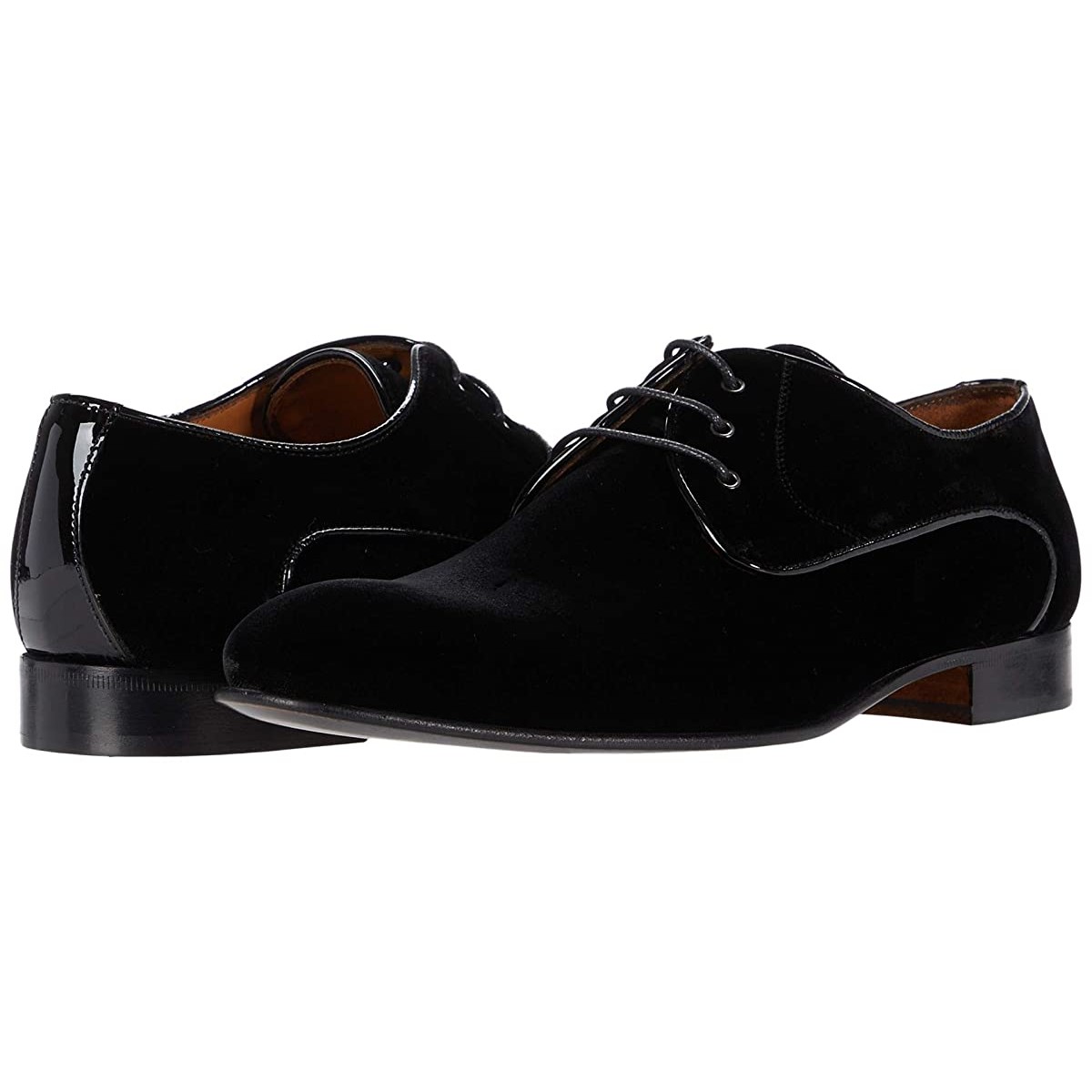 

Туфли оксфорды Massimo Matteo Velvet Cap Toe Oxford Black Velvet, 41.5