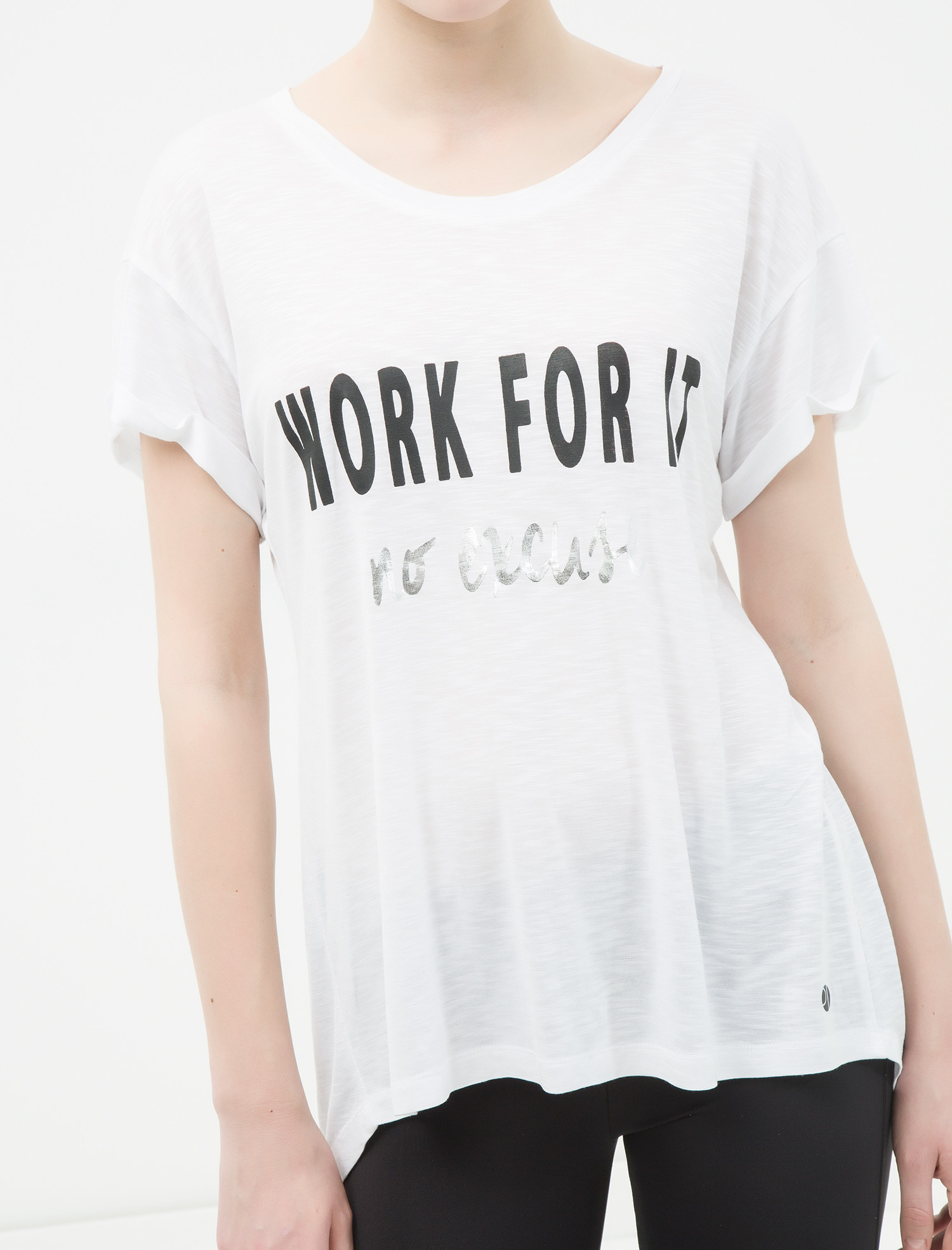 

Футболка Koton 7KAK12762YK M Off White