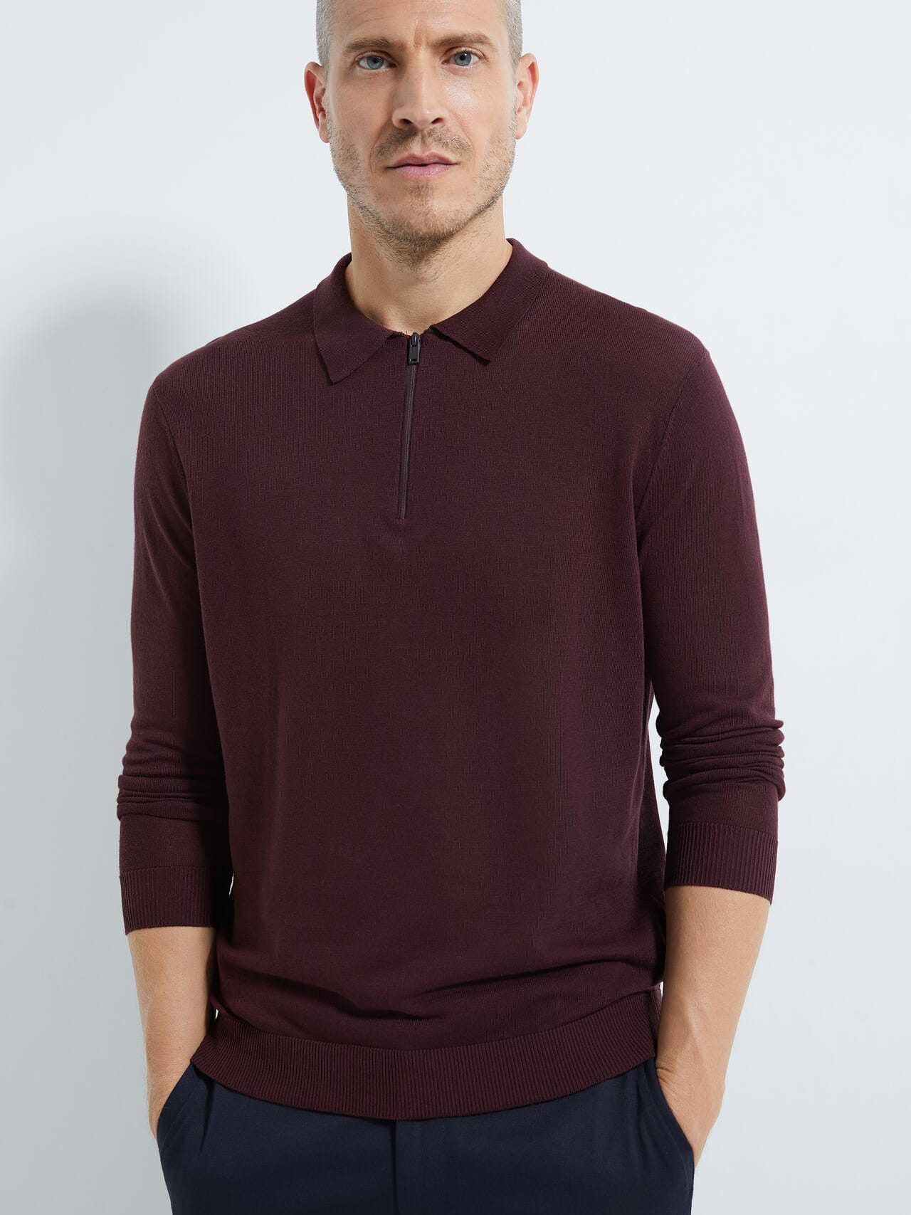 

Поло Zara 0458/301/610-ACXX M Темно-фиолетовое
