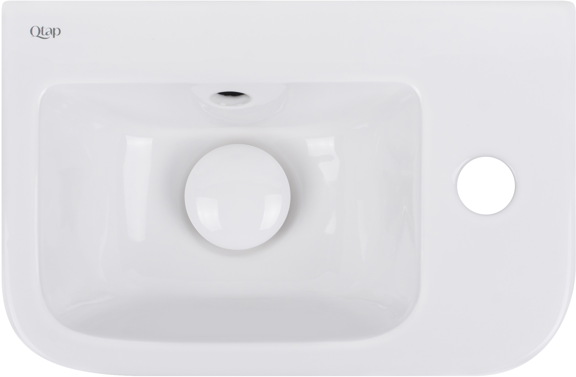 

Раковина QTAP Tern QT171110100RW с донным клапаном