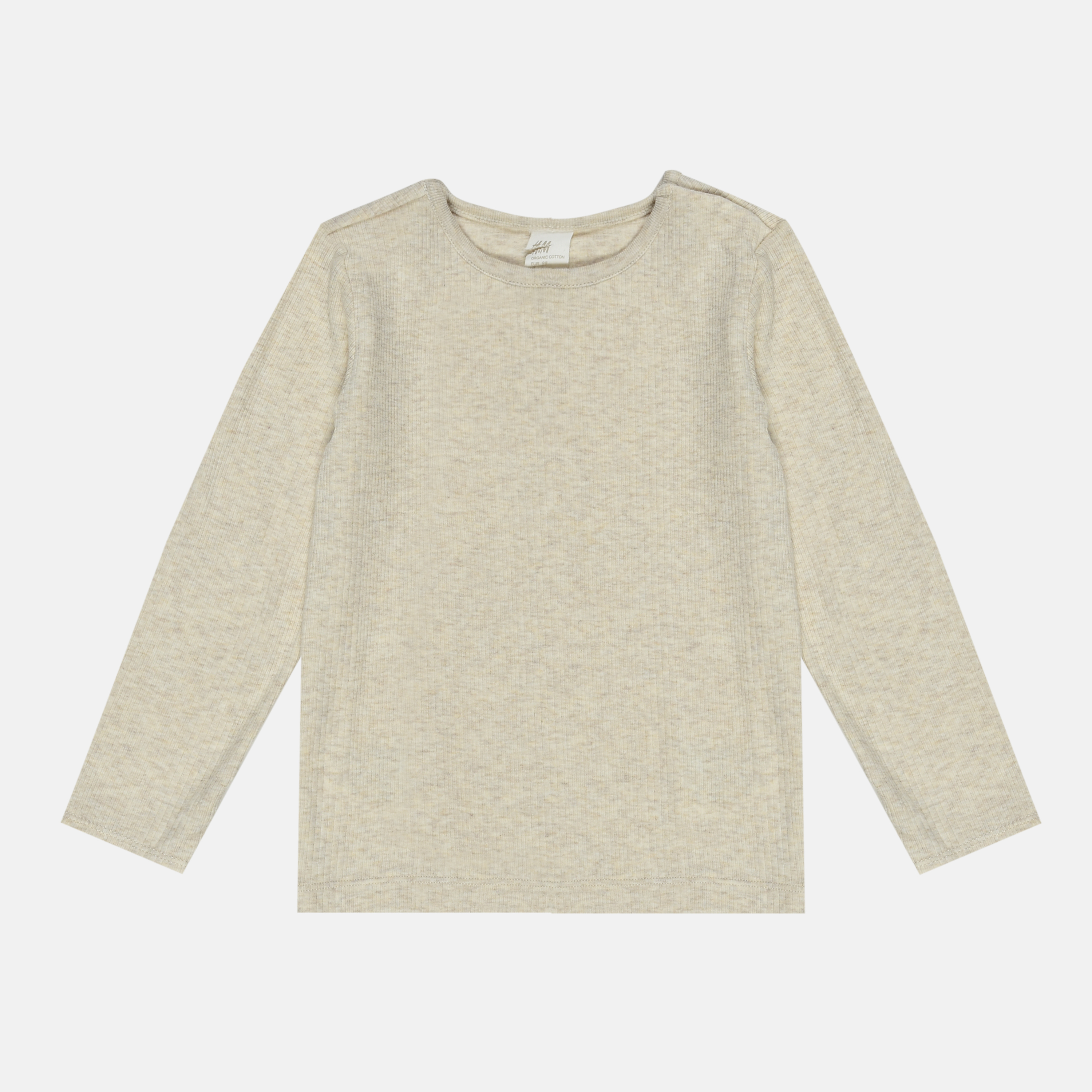 

Футболка с длинными рукавами H&M 1803-2795458 98 см Светло-бежевая