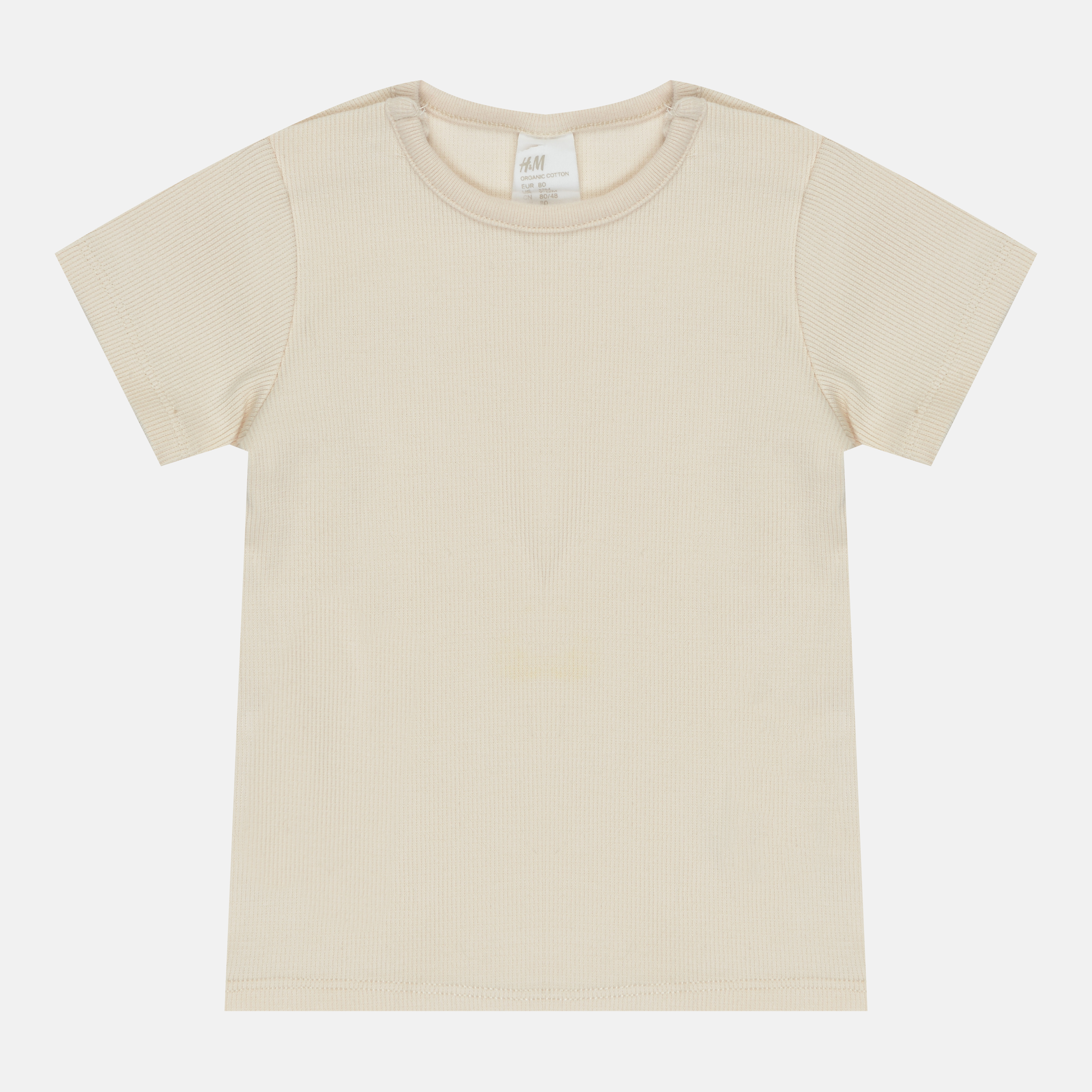 

Футболка H&M 2303-86726222 80 см Светло-бежевая