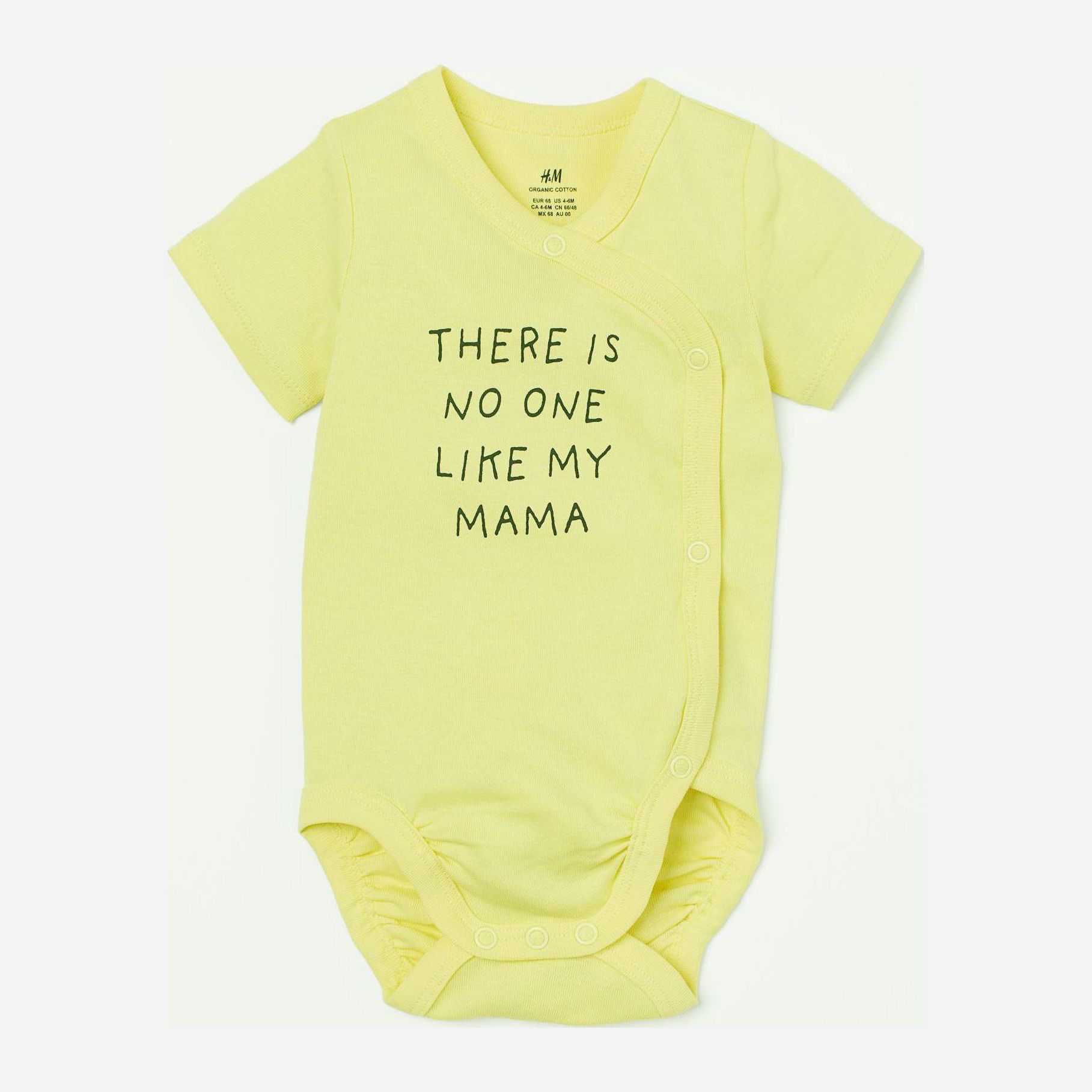 

Боди-футболка H&M HOM91110 62 см Желтая