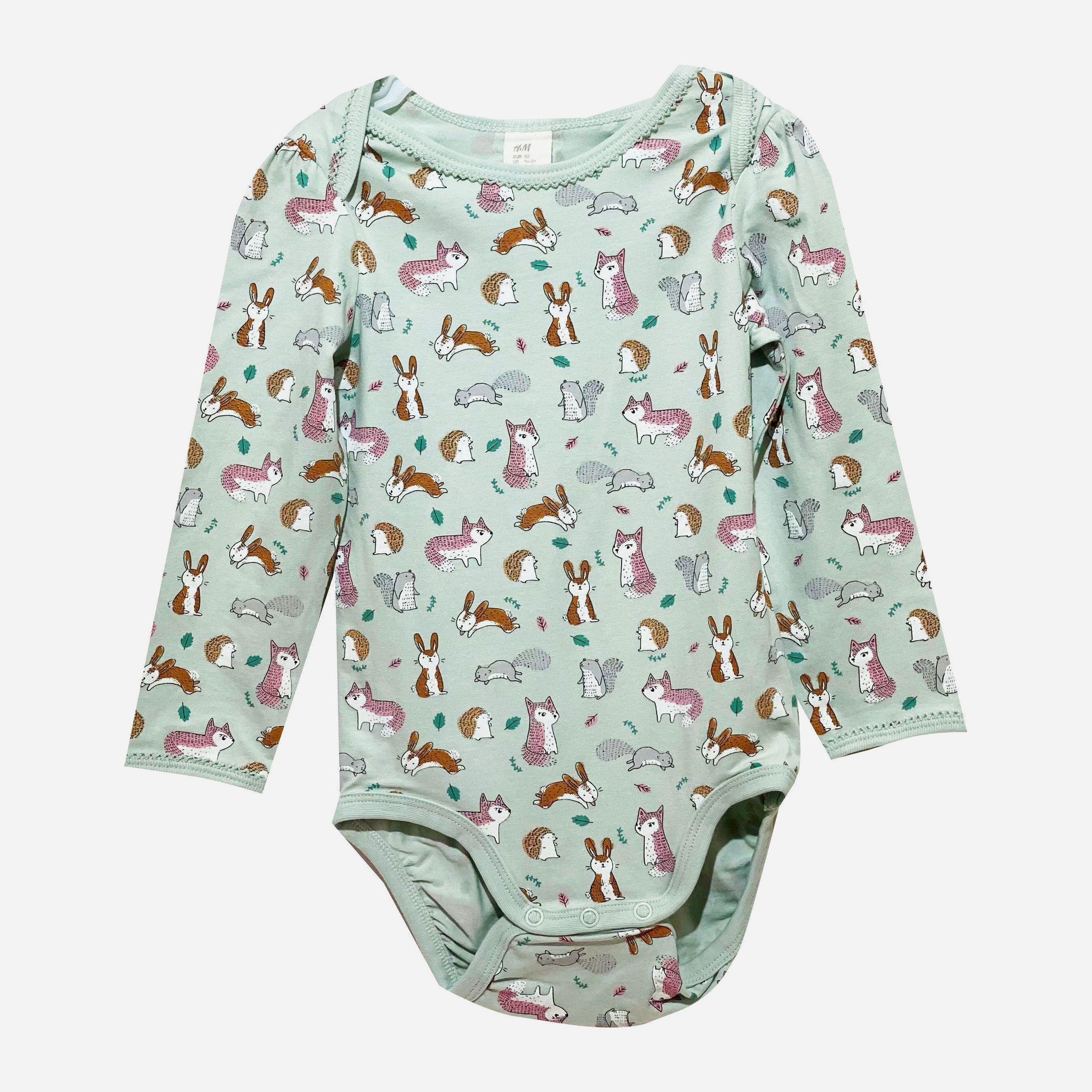 

Боди H&M HOM92397 92 см Бирюзовый/Комбинированный
