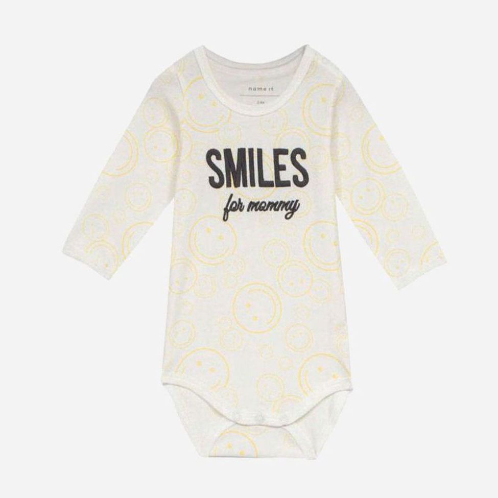 

Боди Name It NAM83068 50-56 см Молочный/Желтый