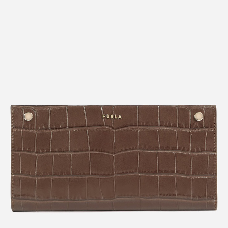 

Женский кожаный кошелек Furla Lady M Continental Wallet Коричневый