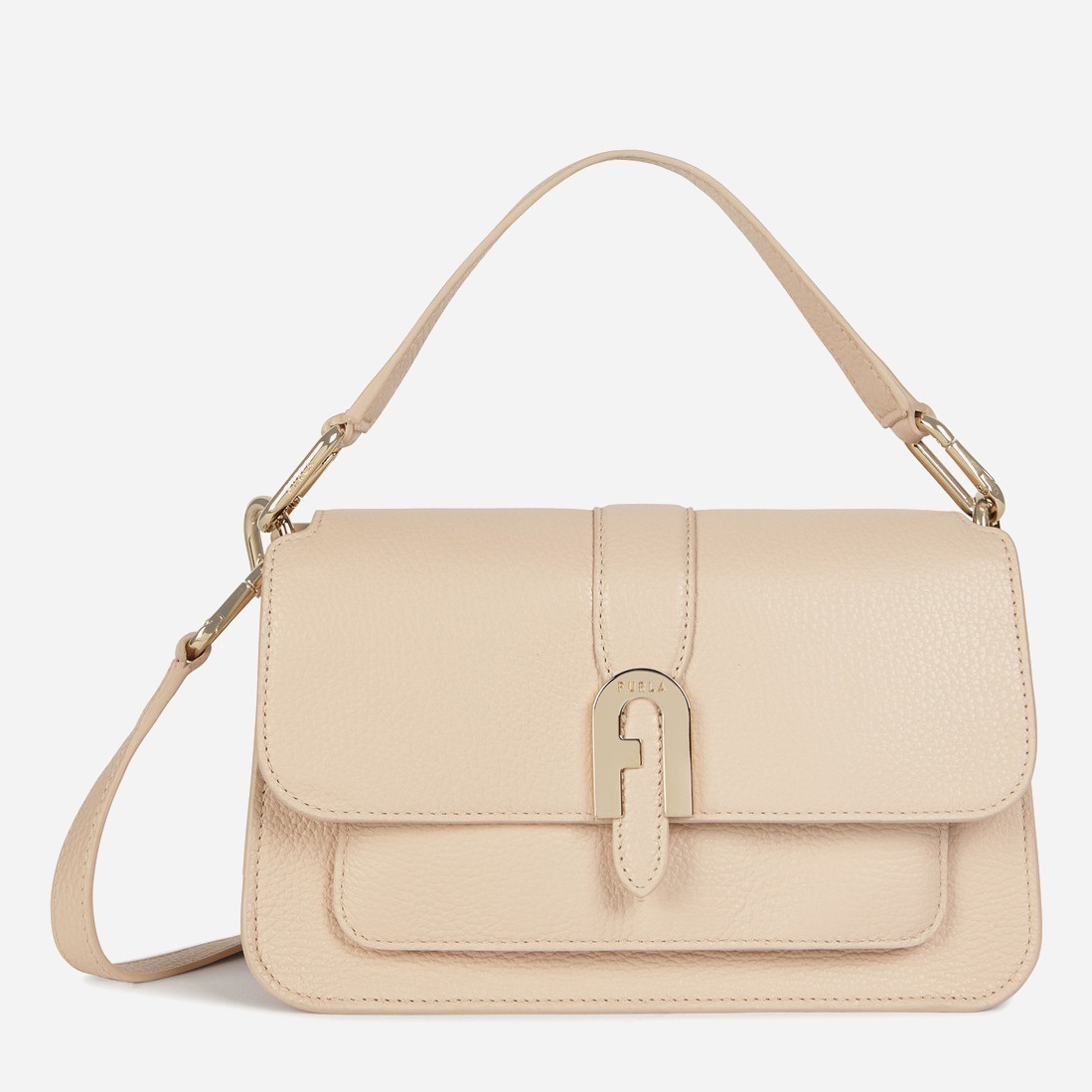 

Женская кожаная сумка Furla Sofia Grainy S Top Handle - Vitello Розовая