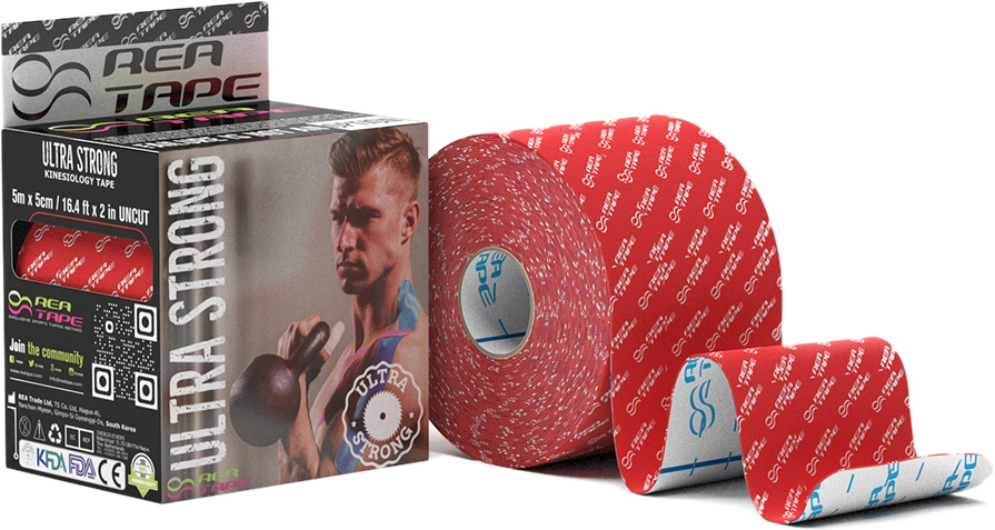 

Кинезиологический тейп REA TAPE Ultra Strong 5 см 5 м Красный (REA-Ultra-red)