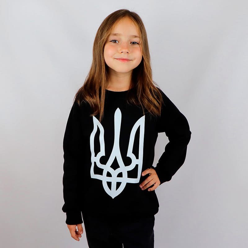 

Світшот з принтом Етно-Сіті Тризуб 98 см Чорний (4626d/98)