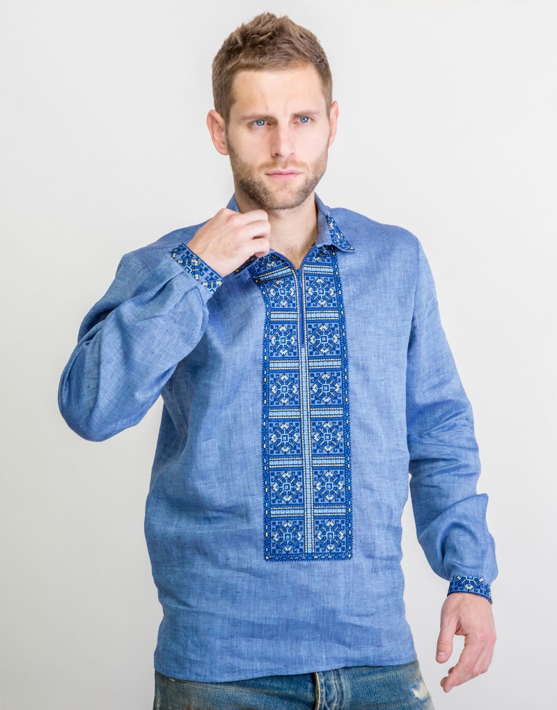 

Вишиванка Етно-Сіті Код нації 4XL Синя (800/4XL)