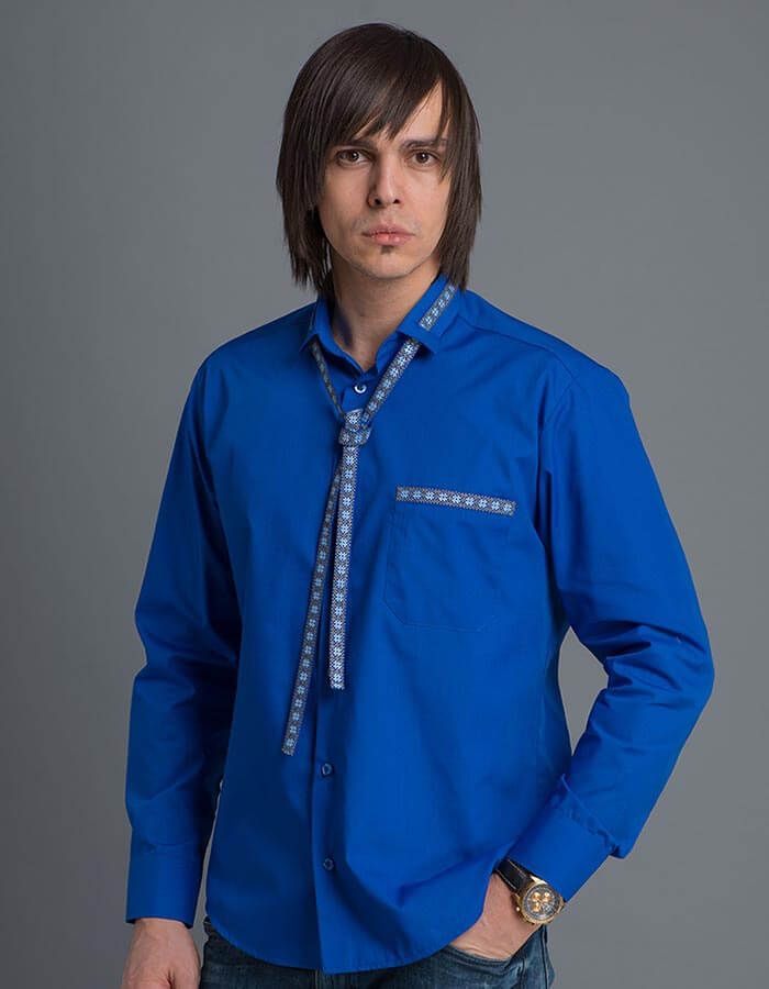 

Сорочка Етно-Сіті Вузлик 2XL Синя (824/2XL)
