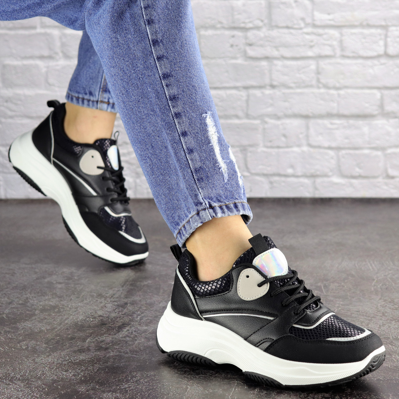 

Женские кроссовки Fashion Slay 1686 39 размер 25 см Черный