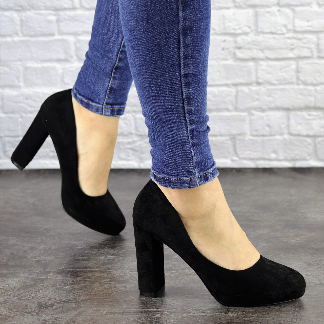 

Туфли женские на высоком каблуке Fashion Nala 1492 36 размер 23 см Черный