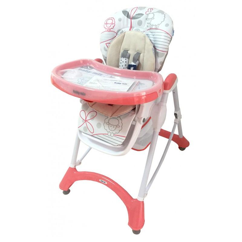 

Детский стульчик для кормления Baby Mix YQ-198, розовый