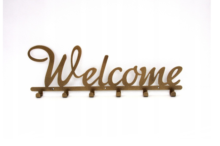 

Вешалка настенная Lombardi "Welcome", золото