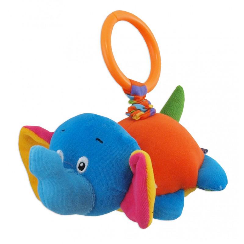 

Детская плюшевая подвеска на коляску Baby Mix с вибро ТE-8203G-13 Слоник