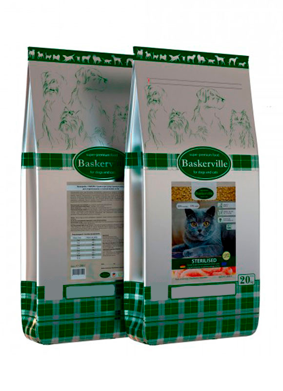 

Сухой корм Baskerville Sterilised для кошек 7,5 кг