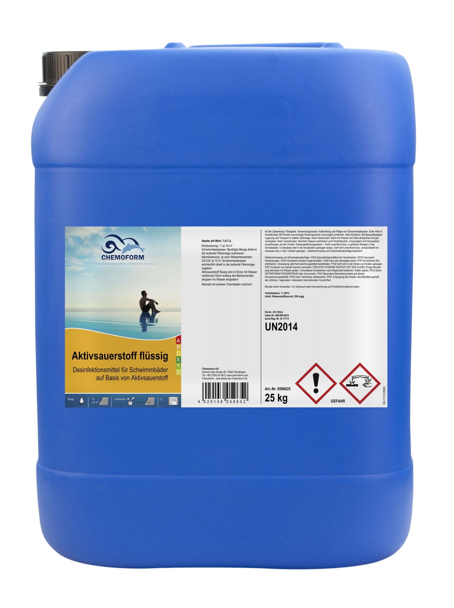 

Активный кислород Chemoform жидкий (35%), 22 кг