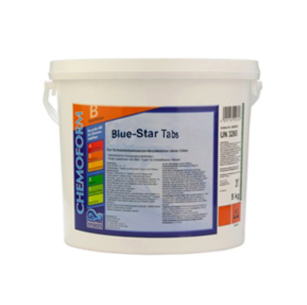 

BLUE STAR Chemoform табл. 200 г, 5 кг (активный кислород с альгицидным ядром)