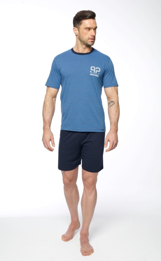 

Пижама мужская футболка/шорты SAM-PY-134 Синий Rossli by Atlantic M
