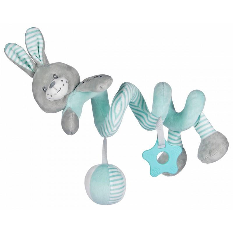 

Плюшевая детская спираль на кроватку Baby mix STK-19391 "Кролик" 50 см., мятная (9849)