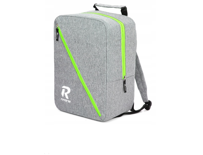 

Рюкзак для ручной клади Reverse под Ryanair 40 х 20 х 25 см, серый с салатовым (JS3877)