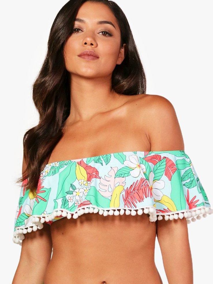 

Верхняя часть купальника Boohoo SZZ89345a84 36 Зеленая