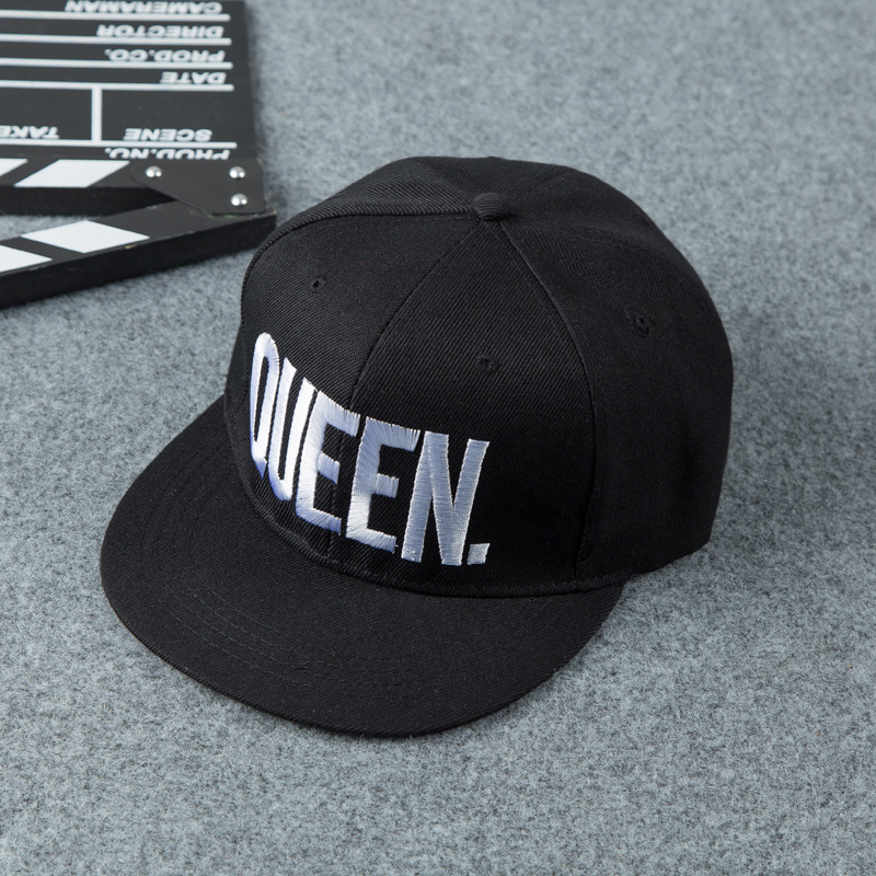 

Снэпбек Snapback Кепка Бейсболка Снепбек City-A с надписью Queen Королева Черный с белым лого
