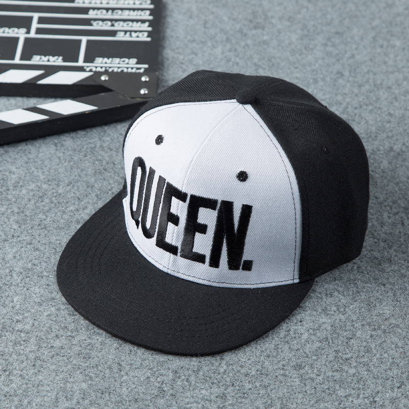 

Снэпбек Snapback Кепка Бейсболка Снепбек City-A с надписью Queen Королева Черно-белый с черным лого