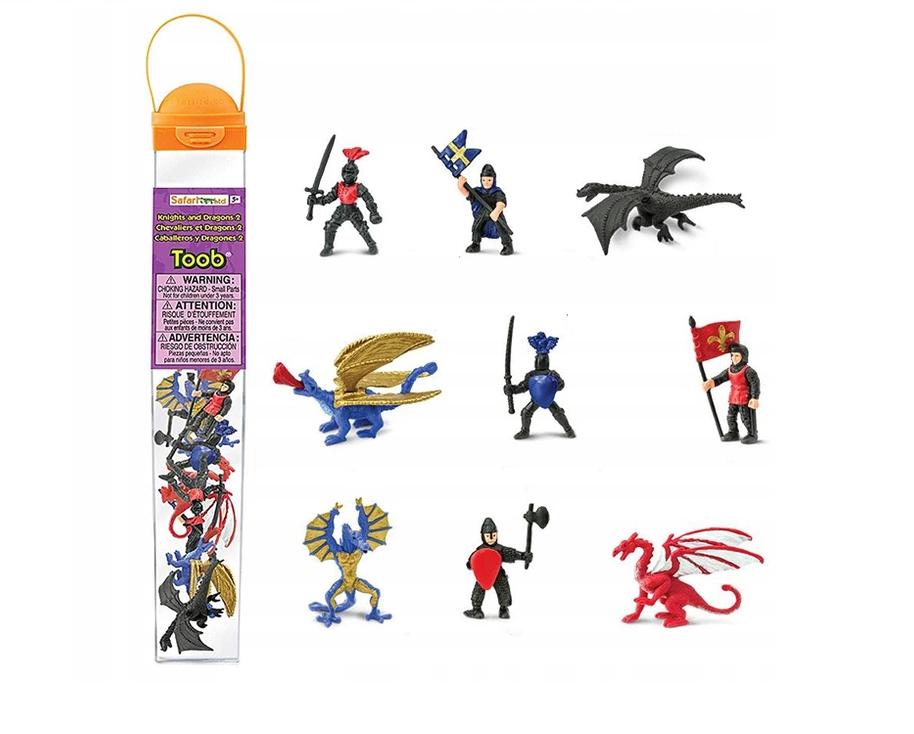 

Набор фигурок Рыцари и драконы Safari Ltd 9 штук методика Монтессори (7909550451)