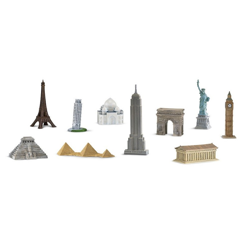 

Набор фигурок Памятники мира Safari Ltd 10 штук методика Монтессори (6026594771)