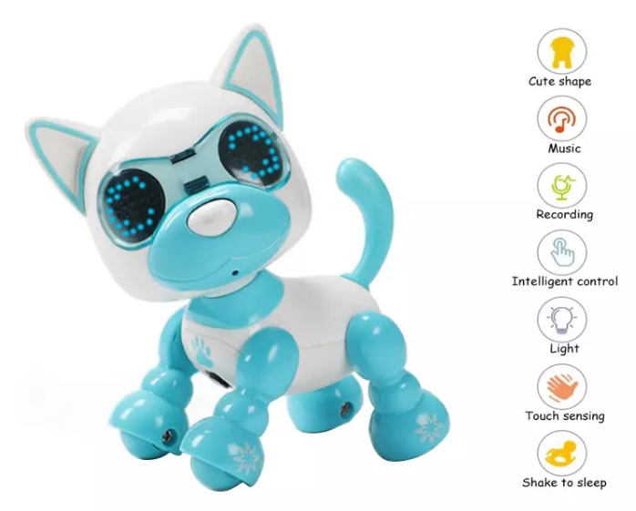 

Интерактивная развивающая собака Swit Smart Dog 98754 "Умный щенок" собака-робот сенсорная синий (226021)
