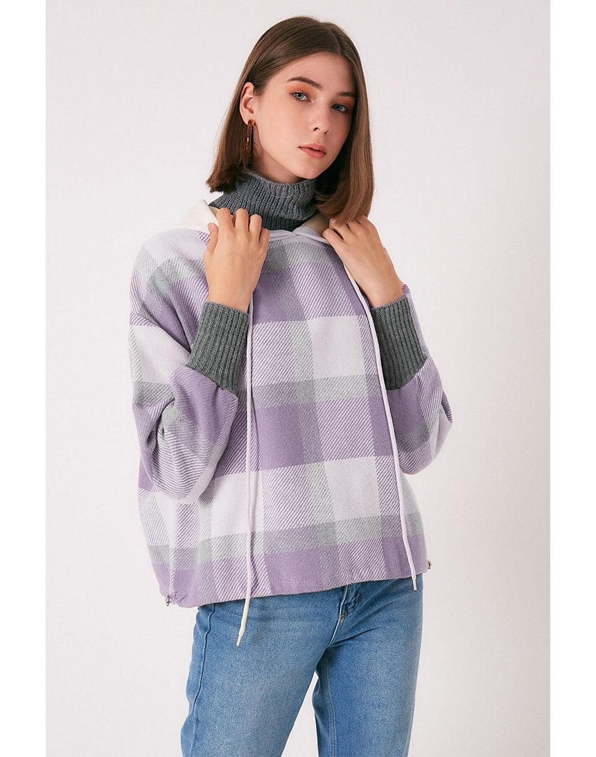 

Худи Robin в клетку 38 (M) лиловое (M33097 lila)