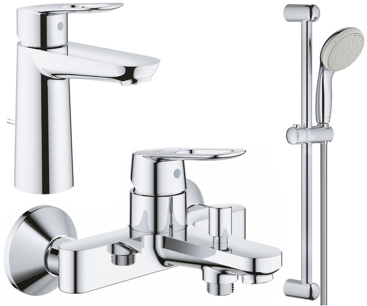 

Набор смесителей 3 в 1 GROHE BAU LOOP 123215M