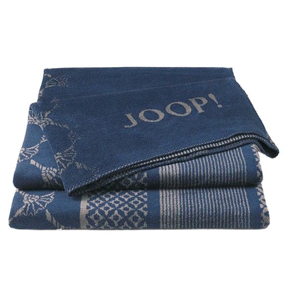 

Плед Biederlack Joop! Cf stripes marino-schiefer 150x200 см 686657