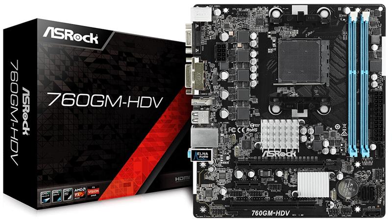 

Материнская плата ASRock 760GM-HDV Socket AM3+