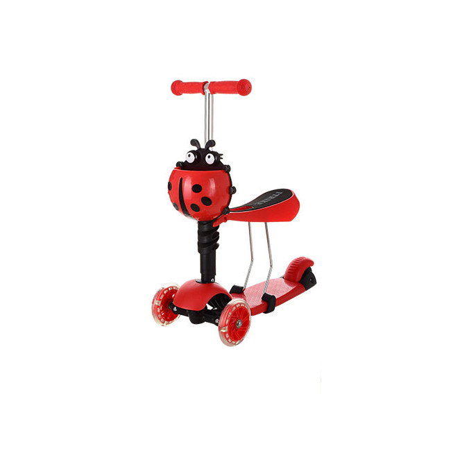 

Детский самокат трехколесный беговел толокар 3 в 1 Maxi Scooter JR 3-016 Red easter_sale