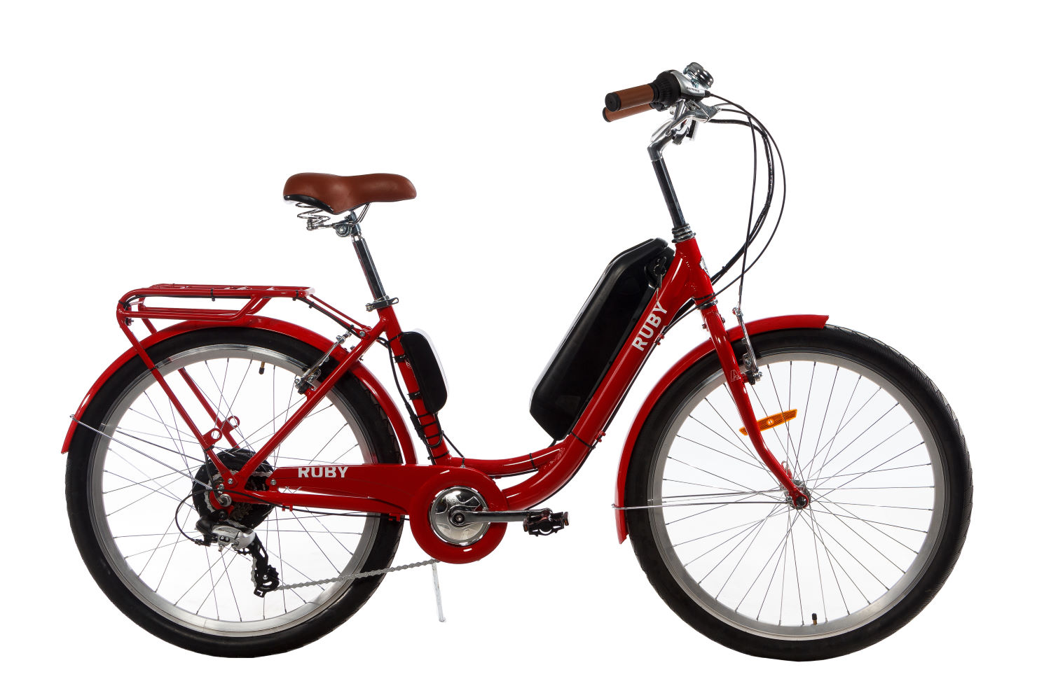 

Электровелосипед женский Dorozhnik RUBY 36V 14AH 500W красный (RUBYZPR)