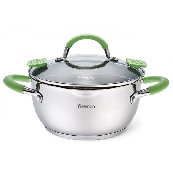 

Кастрюля Fissman Charlotte 4.7л с крышкой-дуршлагом