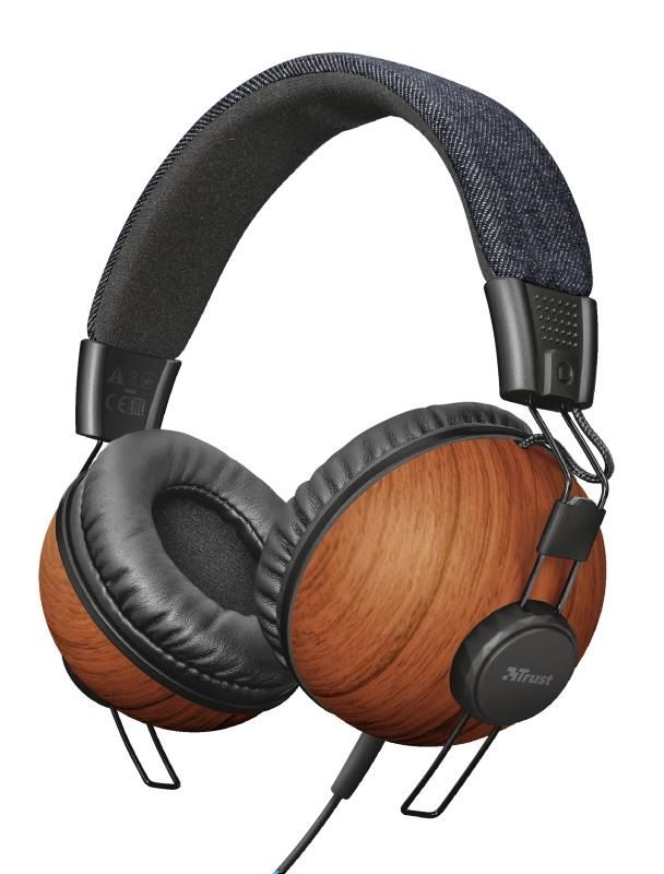 

Trust Noma Over-Ear Mic[Denim Wood]